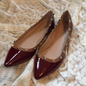 Dark cherry flats
